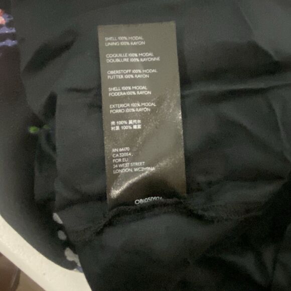 Anthropologie Astrid Needlepoint Mini Dress Navy Black Floral Cottagecore Size M - Picture 10 of 16